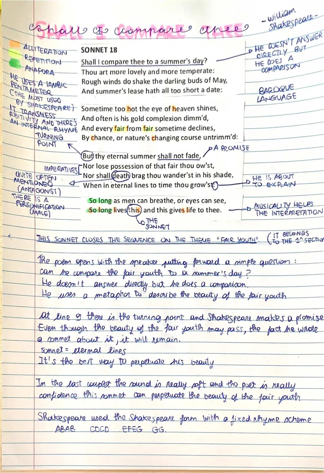 Shakespeare's Sonnet 18 and Sonnet 130 Analysis for Kids - Fun and Easy!