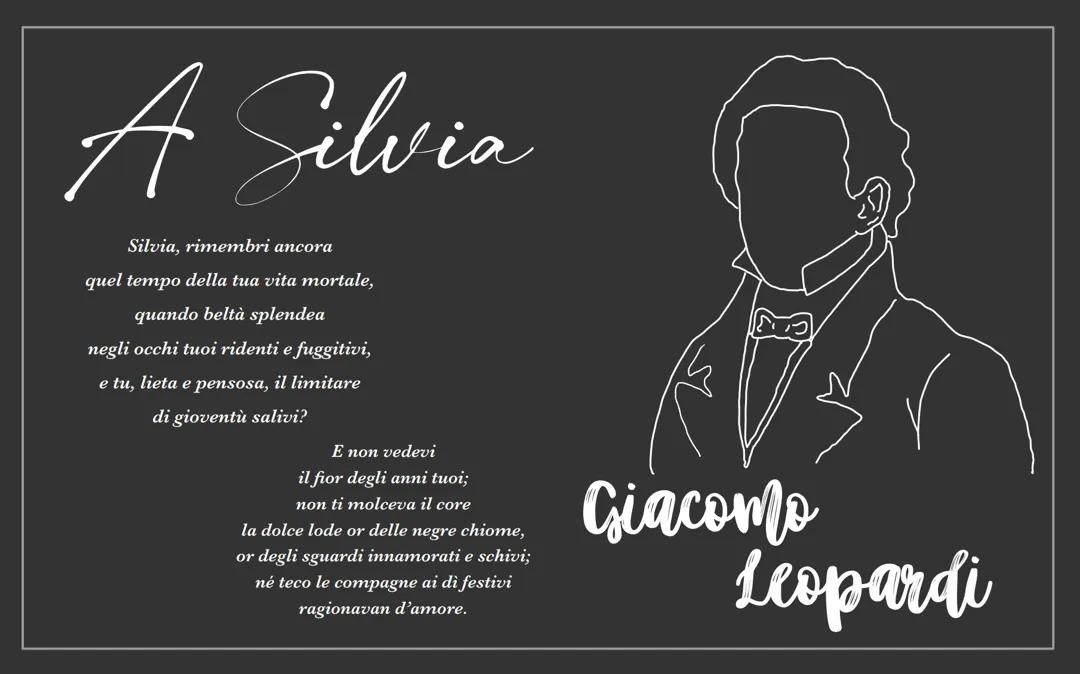A Silvia di Giacomo Leopardi