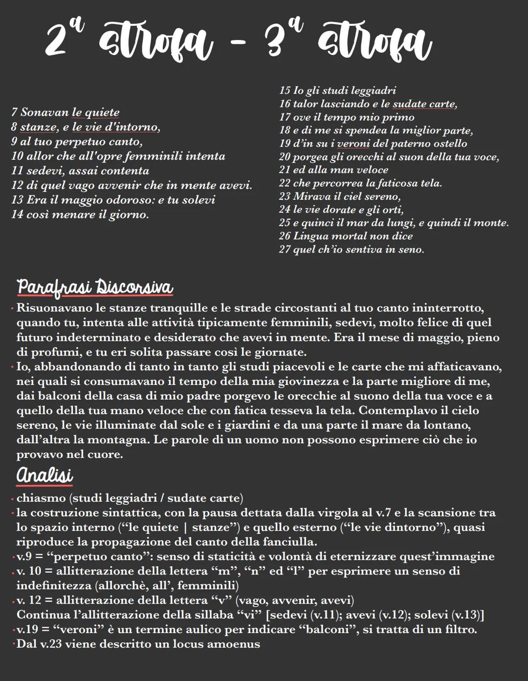 # A Silvia

Silvia, rimembri ancora
quel tempo della tua vita mortale,
quando beltà splendea
negli occhi tuoi ridenti e fuggitivi,
e tu, lie