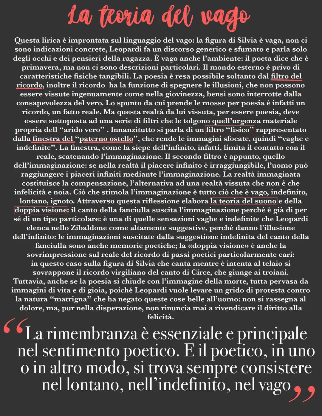 # A Silvia

Silvia, rimembri ancora
quel tempo della tua vita mortale,
quando beltà splendea
negli occhi tuoi ridenti e fuggitivi,
e tu, lie