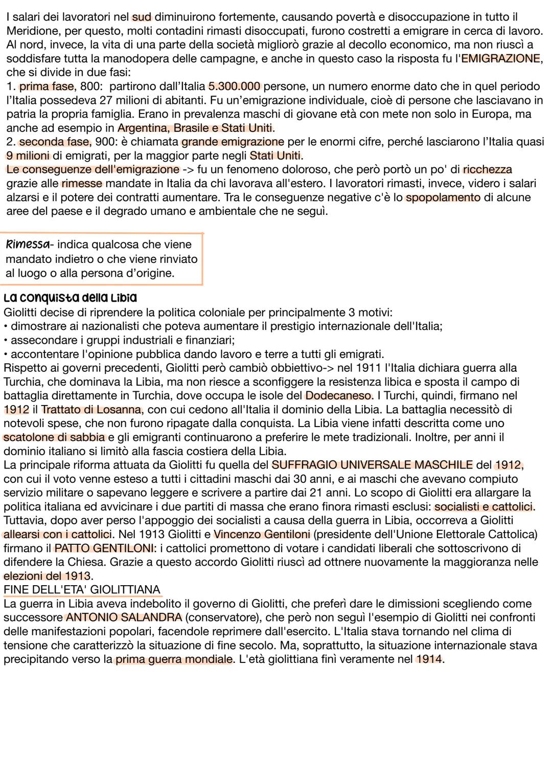 Età Giolittiana
Nel 1901, durante il governo Zanardelli, Giovanni Giolitti era il ministro degli interni. Nel 1903 egli
divenne poi primo mi