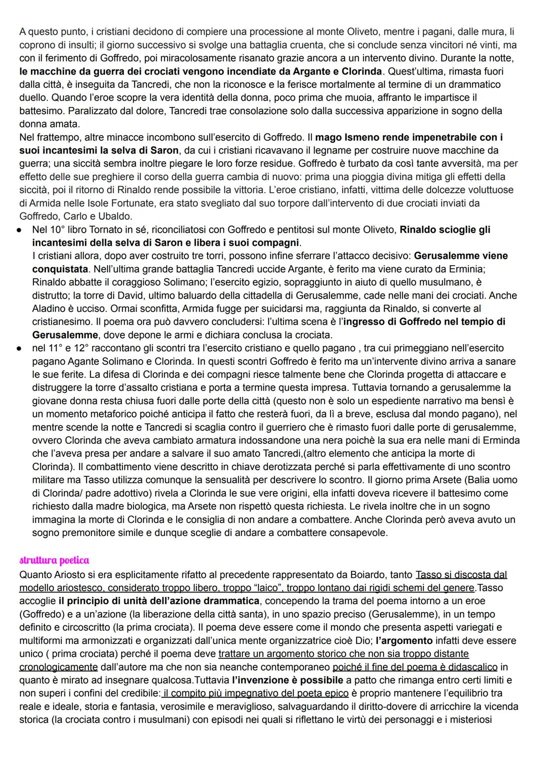 # TASSO

Gerusalemme liberata

*   genere: poema epico-cristiano
*   modelli iliade ed eneide
*   lingua e stile: sublime, altissimo termini