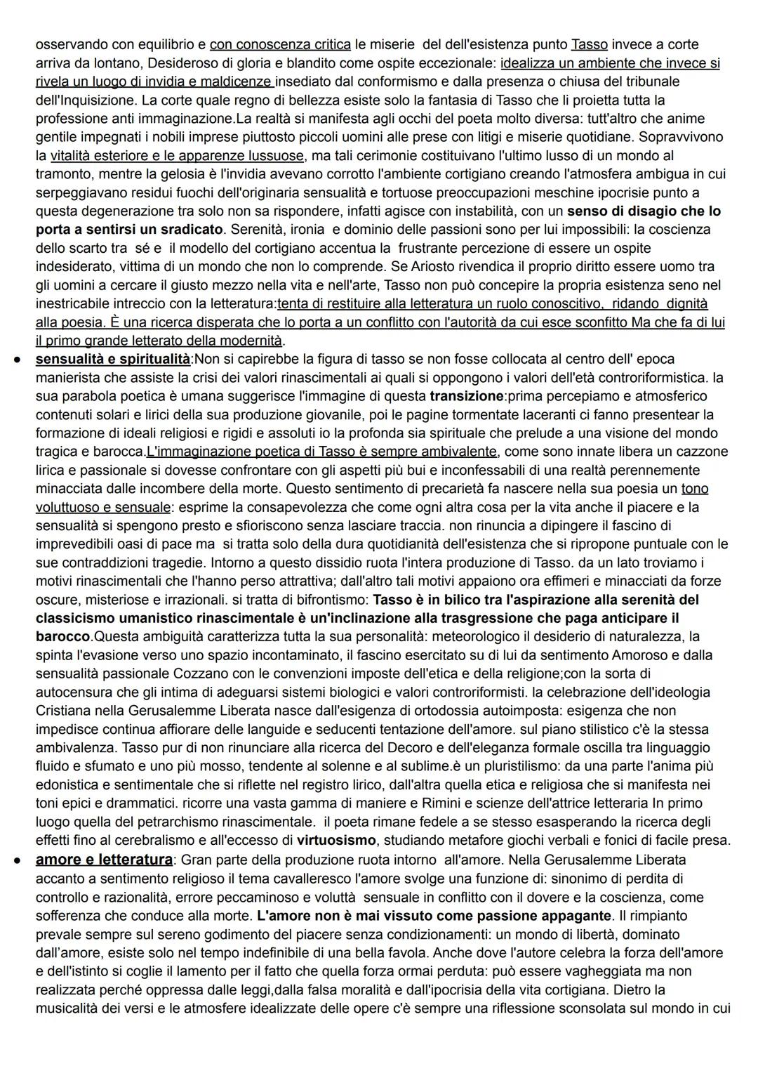 # TASSO

Gerusalemme liberata

*   genere: poema epico-cristiano
*   modelli iliade ed eneide
*   lingua e stile: sublime, altissimo termini