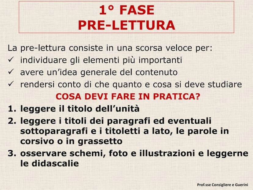 D) STUDIO E MAPPE L'INTERROGAZIONE E LA
VERIFICA NON POSSONO
BASARSI SOLO SULLO
STUDIO DEGLI APPUNTI!
QUASI SEMPRE LO STUDIO
DEGLI APPUNTI V