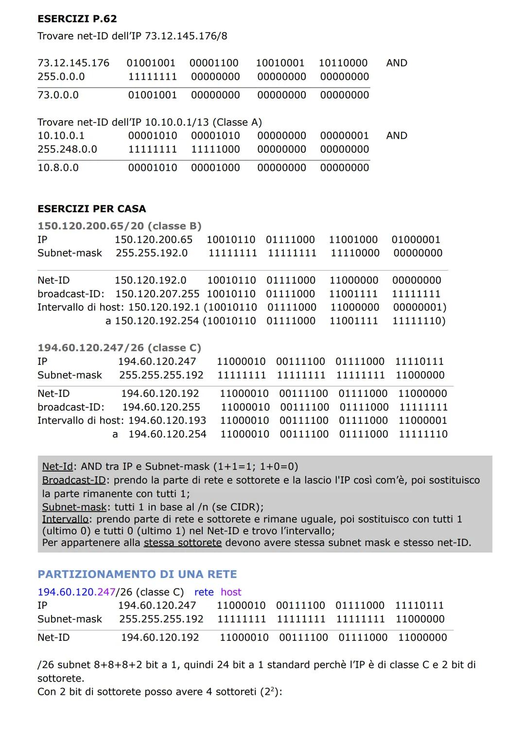CONVERSIONE DECIMALE -> BINARIO
Metodo 1 :
145
HTMLS THO
268
72
36
18
9
4
2
1
0
+3
+9
Metodo 2:
2°=1
2¹=16
2² =4
2° = 64
;
10
28 =256; 2=512