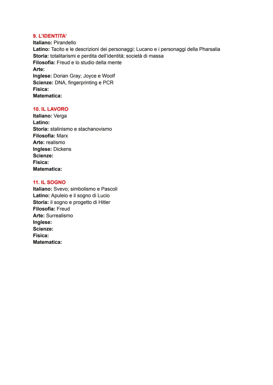 COLLEGAMENTI MATURITA'
1. RAPPORTO UOMO-NATURA
Italiano: Leopardi; D'Annunzio (la pioggia nel pineto e il panismo); Pascoli; Carducci
Latino
