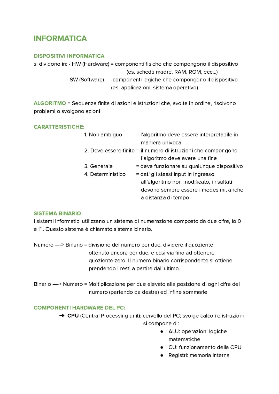 Nozioni di Informatica Generale