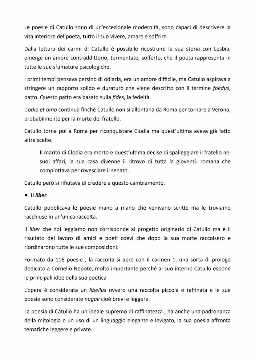 • Vita
Catullo
Nasce a Verona nell'87 a.C. da una famiglia benestante visse trent'anni, è probabile
che la sua nascita debba essere posticip