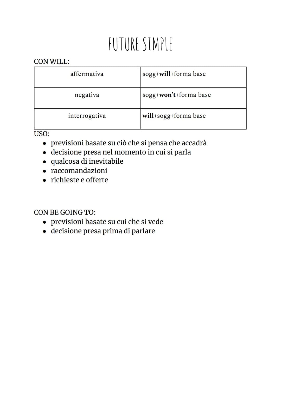 verifica di inglese
PRESENT PERFECT
SIMPLE E CONTINUOUS
1) PRESENT PERFECT SIMPLE
affermativa
negativa
FOR:
SINCE:
interrogativa
PAST PARTIC