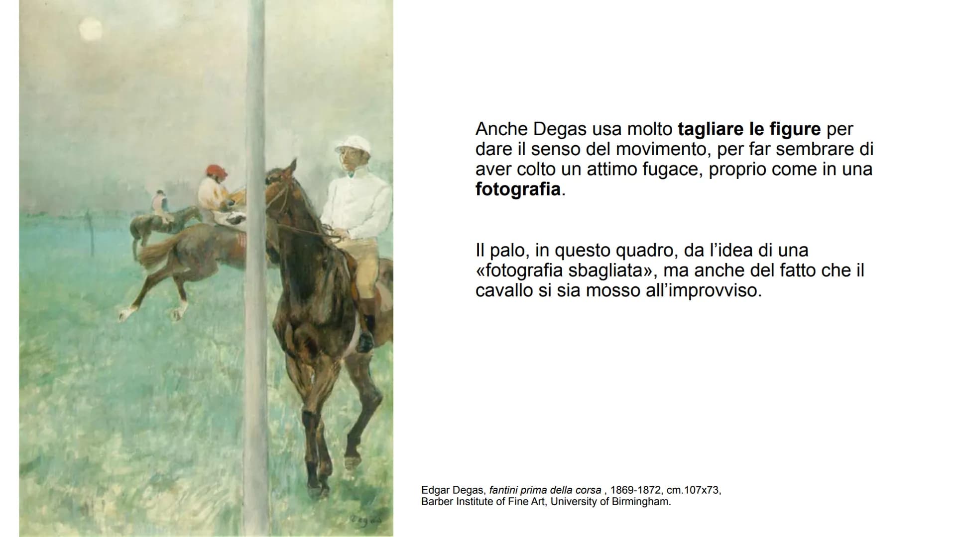 IMPRESSIONISMO
Mene 1925. E' l'aprile 1874 a Parigi.
Il Salon (esposizione ufficiale statale biennale)
respinge le opere di un gruppo di gio