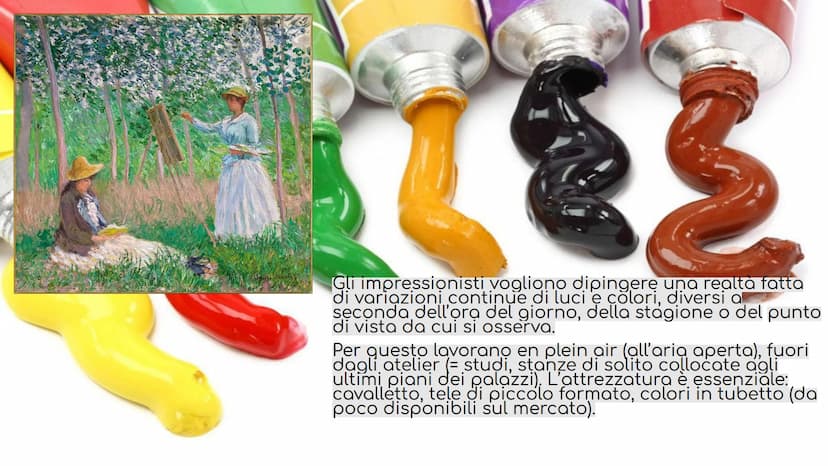IMPRESSIONISMO
Mene 1925. E' l'aprile 1874 a Parigi.
Il Salon (esposizione ufficiale statale biennale)
respinge le opere di un gruppo di gio