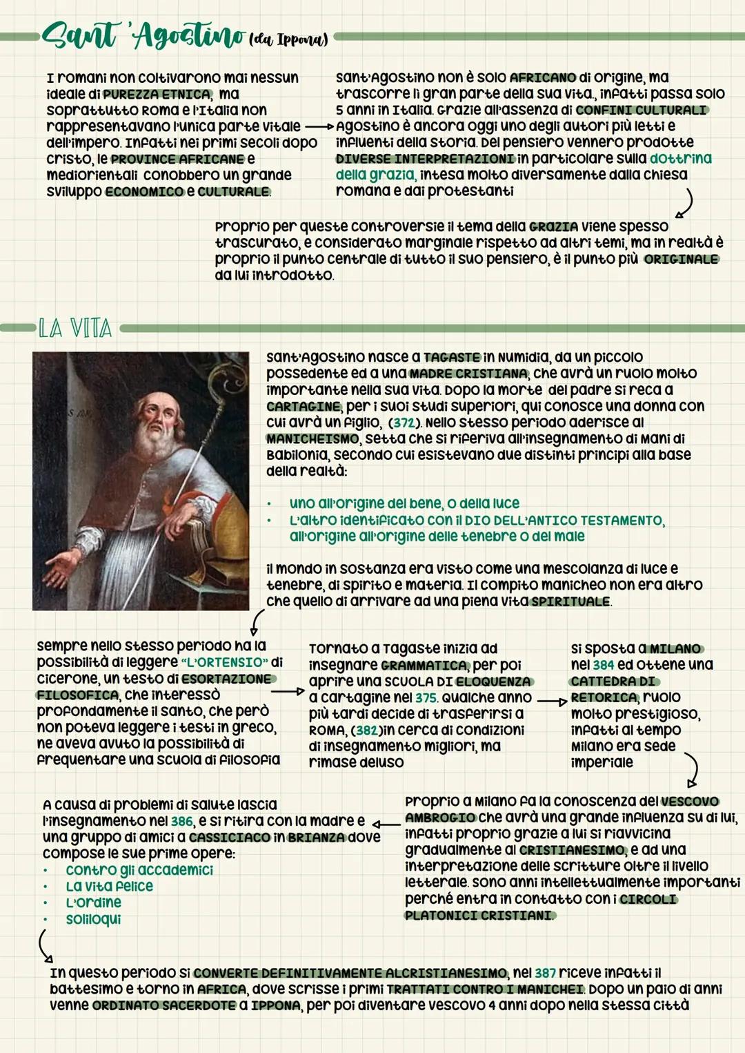 Sant'Agostino: Vita, Filosofia e Concetti Chiave