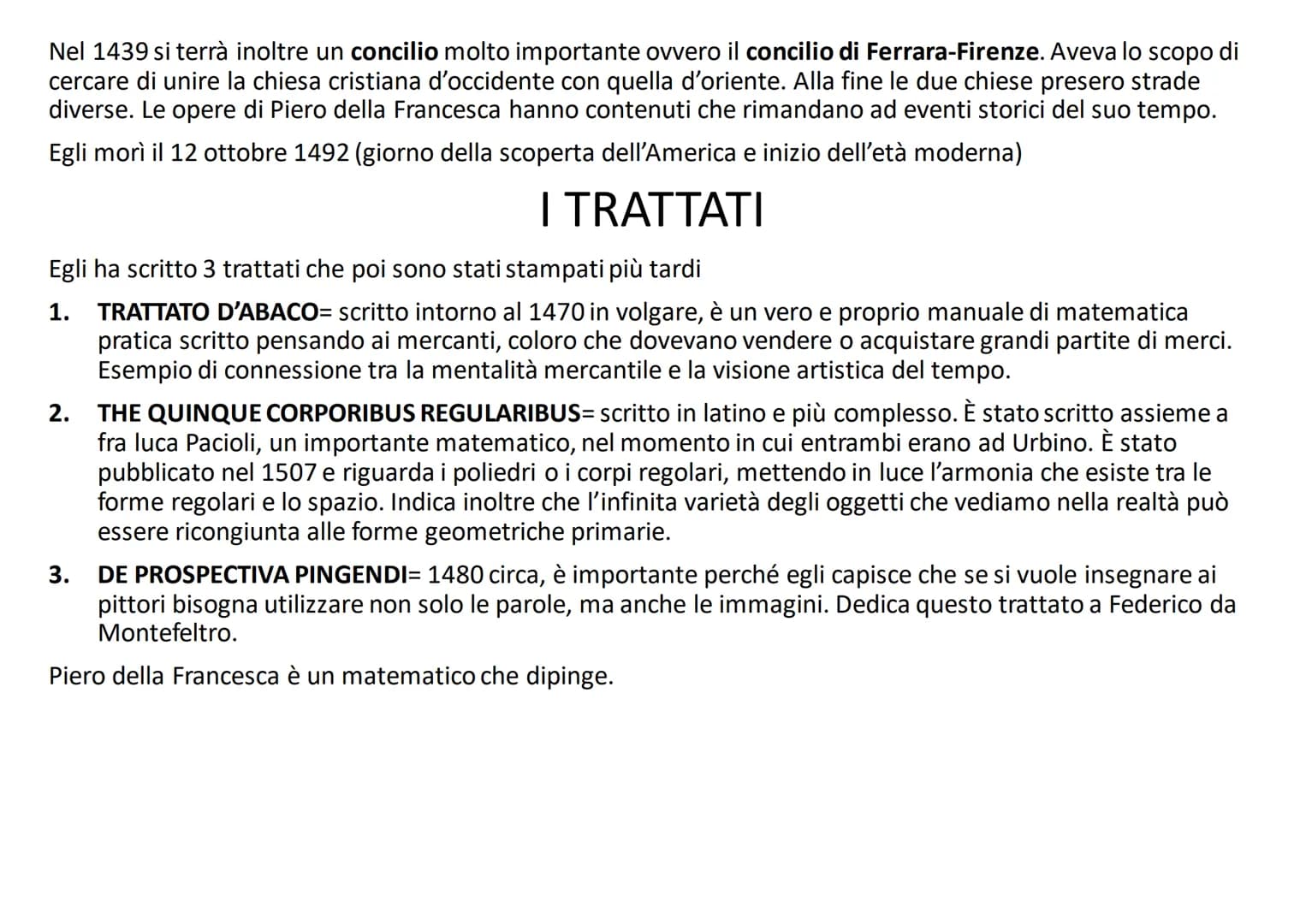 
<p>Piero della Francesca è un pittore rinascimentale italiano noto per la sua abilità nell'unire la pratica artistica alla teoria. Inoltre,