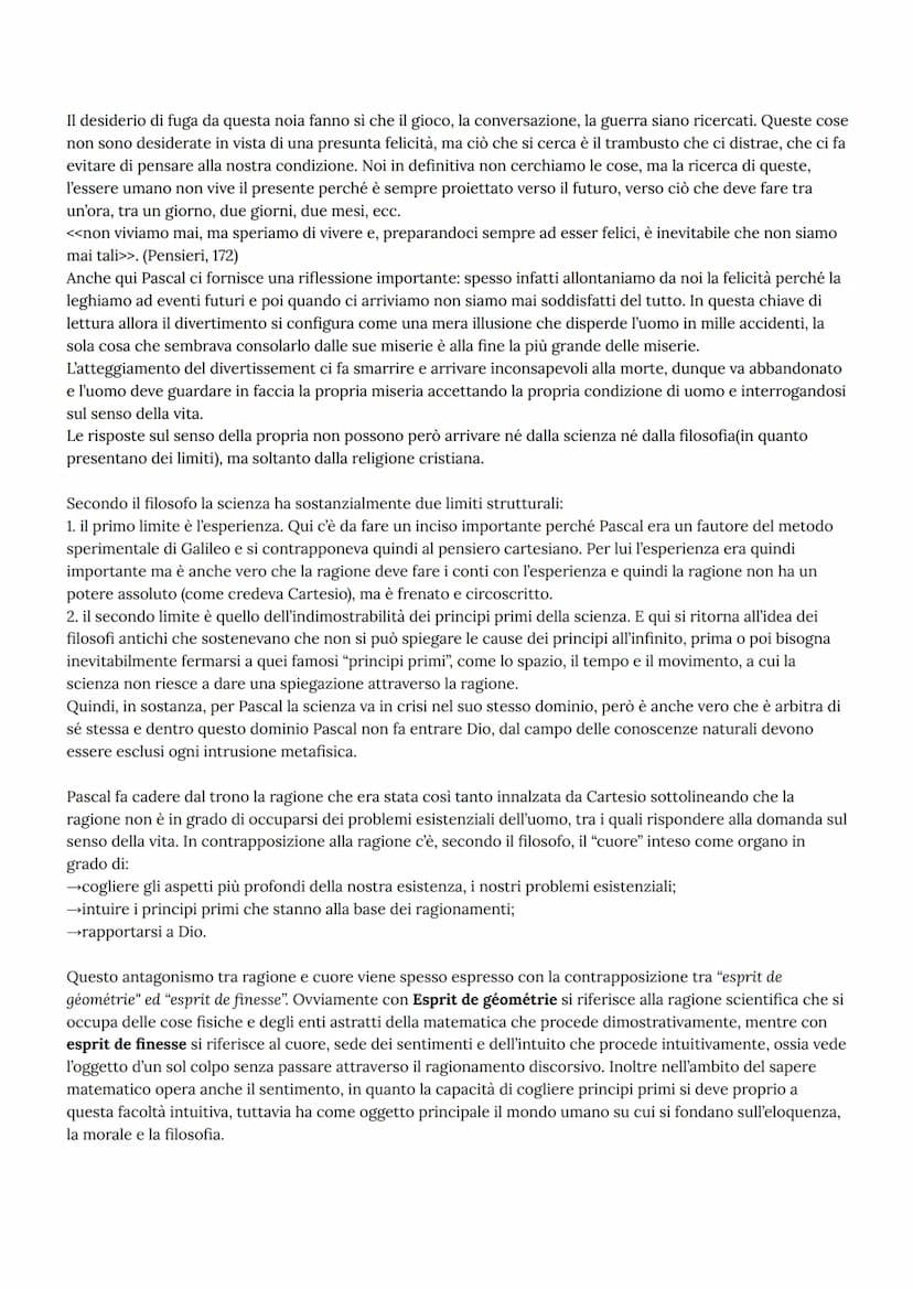 Pascal
Blaise Pascal, francese anche lui come Cartesio con il quale si mette in discussione, è vissuto tra il 1623 e il
1662.
I suoi primi i