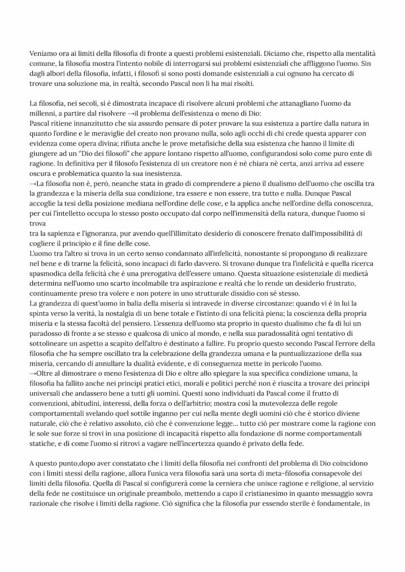 Pascal
Blaise Pascal, francese anche lui come Cartesio con il quale si mette in discussione, è vissuto tra il 1623 e il
1662.
I suoi primi i