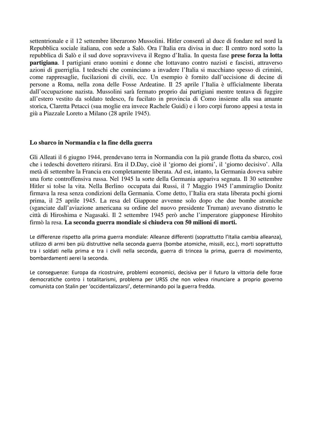 La seconda guerra mondiale
Le cause La prima guerra mondiale portò a tutti i Paesi d'Europa crisi e miseria, tra i vincitori come
tra i vint