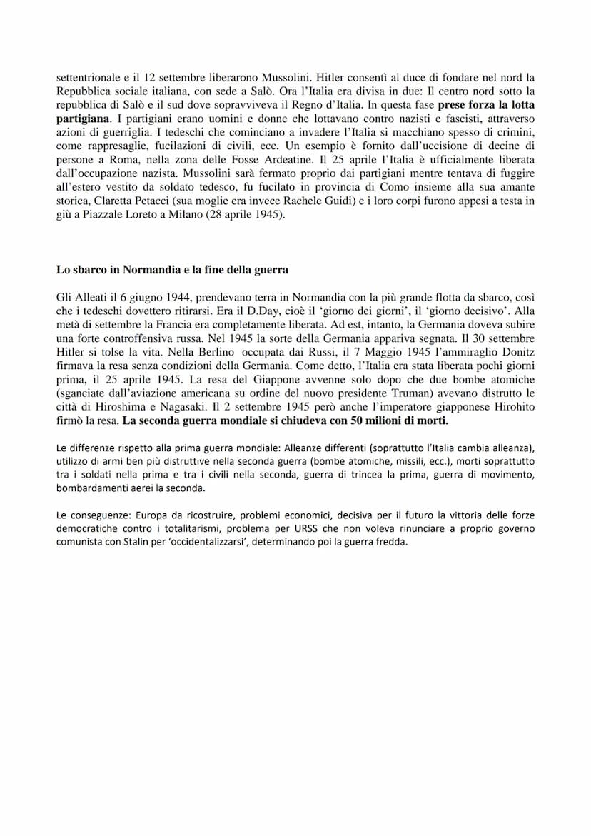 La seconda guerra mondiale
Le cause La prima guerra mondiale portò a tutti i Paesi d'Europa crisi e miseria, tra i vincitori come
tra i vint