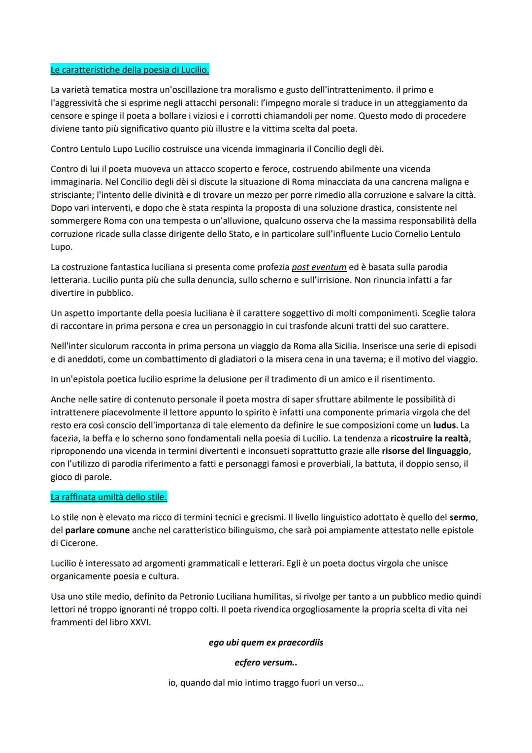 Lucilio e la satira: Riassunto, Opere e Differenze con Orazio