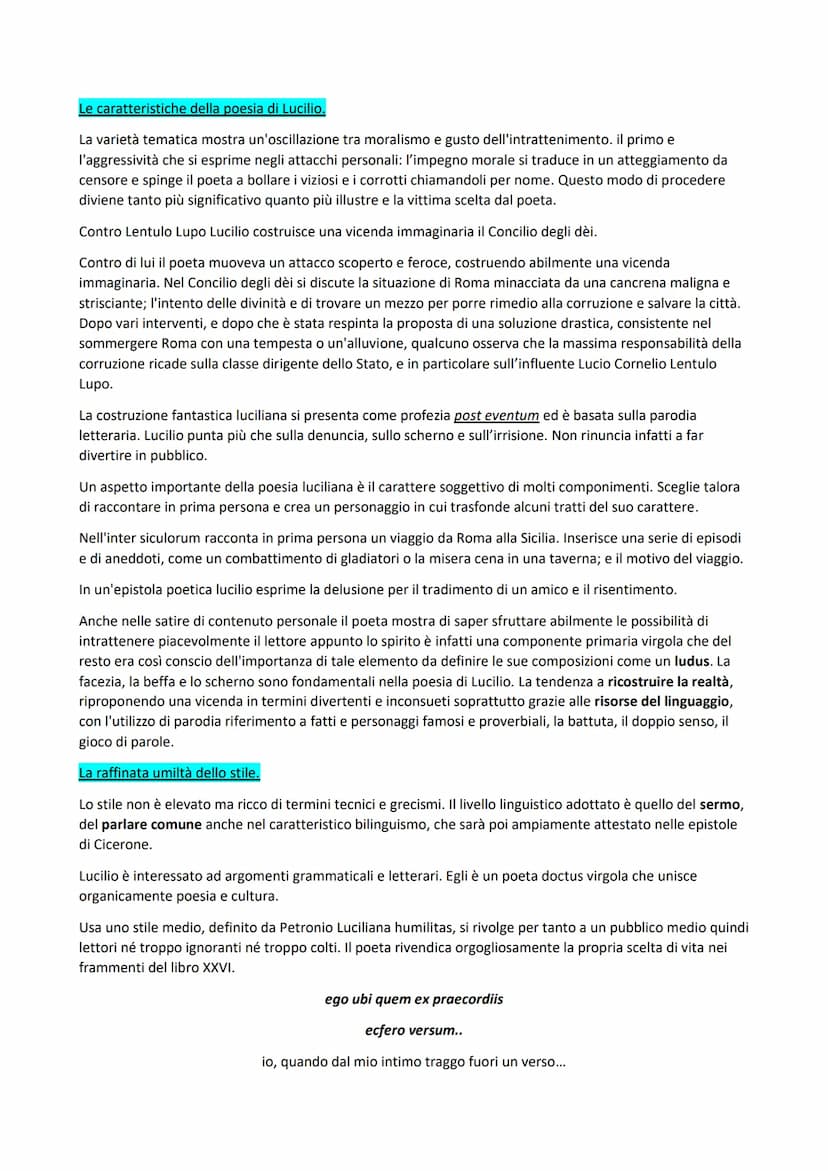 LUCILIO E LA SATIRA
Un eques lontano dalla politica.
Gaio Lucilio nacque a Suessa Aurunca da una ricca famiglia appartenente all'ordine eque
