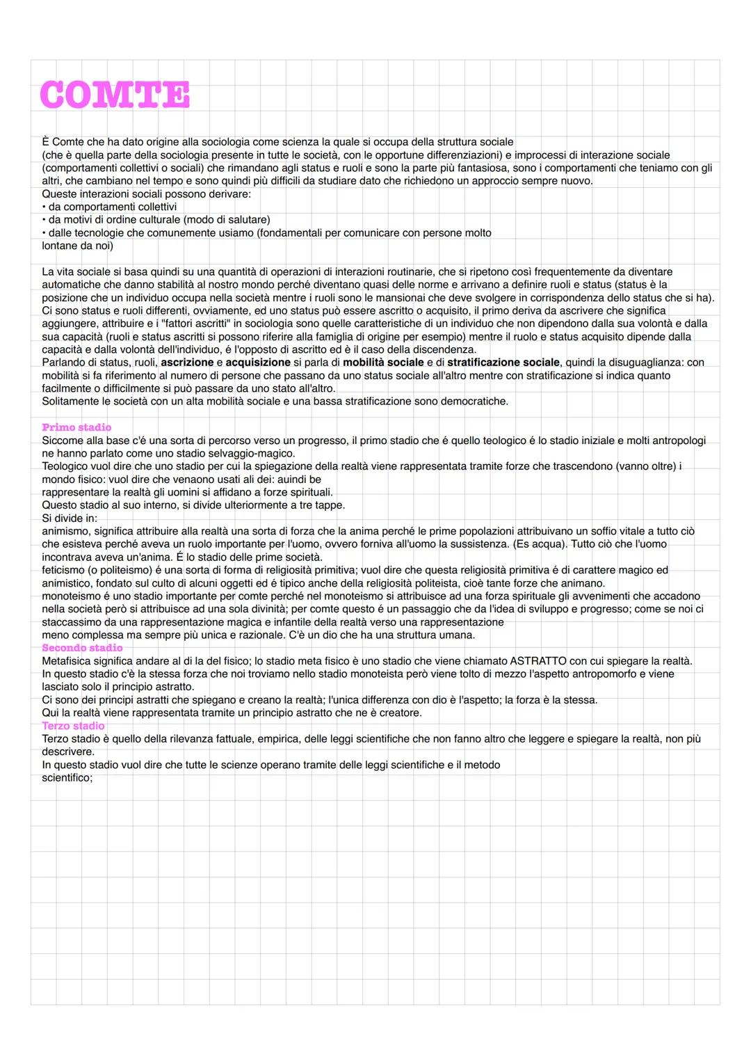 La sociologia
La sociologia studia l'uomo e la sua cultura all'interno del teatro della vita, ossia lo stare insieme agli altri.
Il compito 
