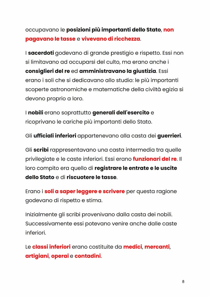 GLI EGIZI
Molto probabilmente le popolazioni dalle quale è nata la
civiltà egiziana provenivano dalle zone interne dell'Africa.
Queste zone 
