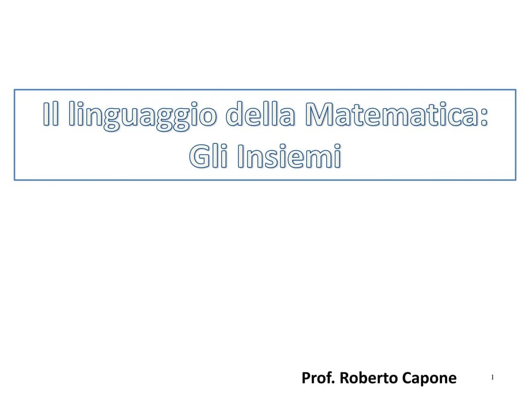 Gli insiemi