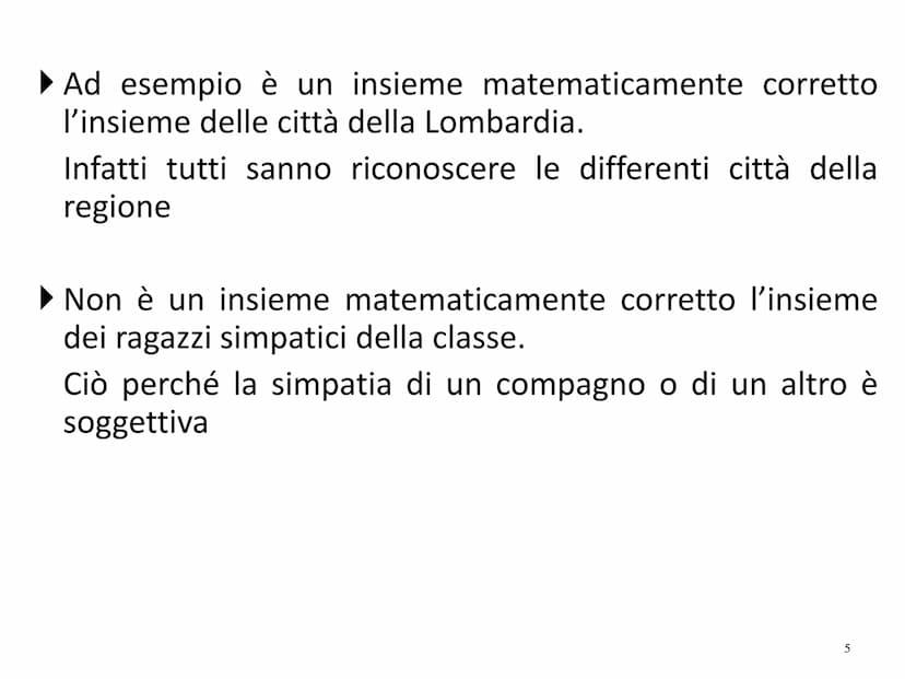 Il linguaggio della Matematica:
Gli Insiemi
Prof. Roberto Capone Il concetto di insieme è un
CONCETTO PRIMITIVO proprio come i concetti di
p