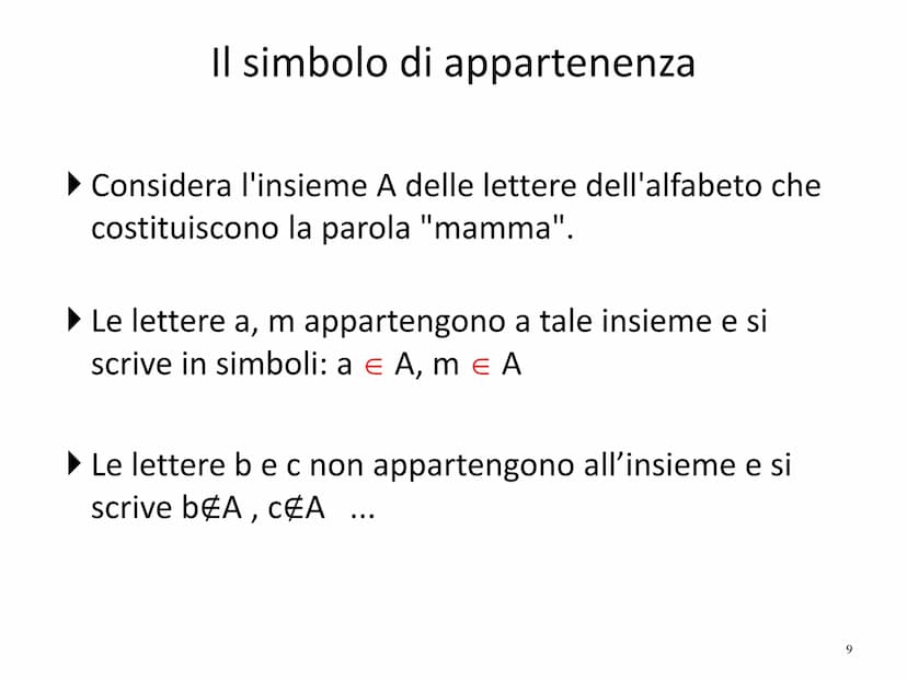 Il linguaggio della Matematica:
Gli Insiemi
Prof. Roberto Capone Il concetto di insieme è un
CONCETTO PRIMITIVO proprio come i concetti di
p