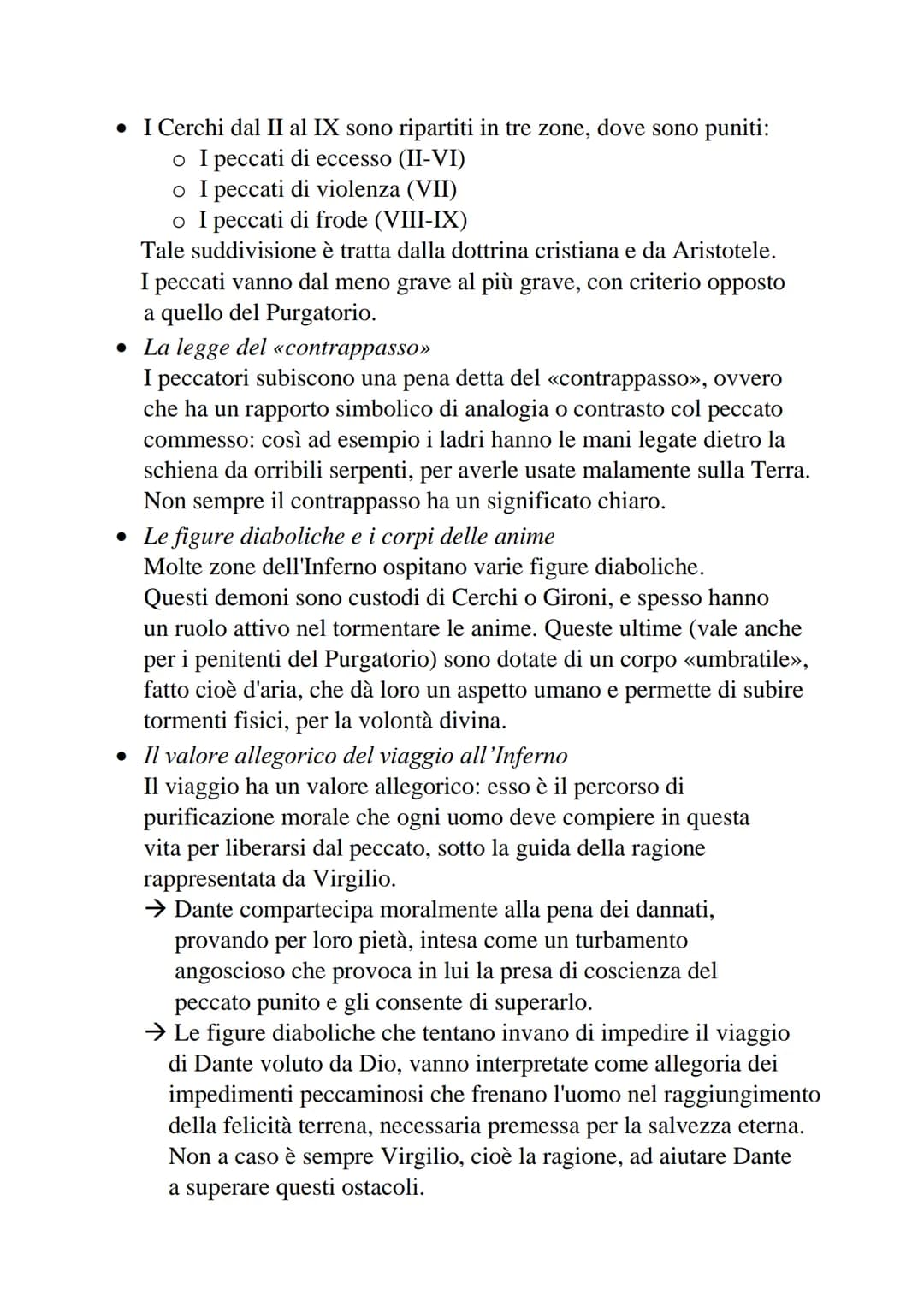 Dante La Divina Commedia - L'Inferno
• L'Inferno è il primo dei tre regni dell'Oltretomba cristiano
visitato da Dante nel corso del viaggio,