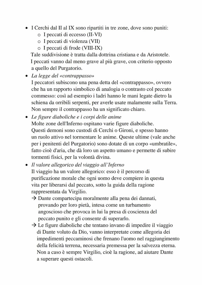 Dante La Divina Commedia - L'Inferno
• L'Inferno è il primo dei tre regni dell'Oltretomba cristiano
visitato da Dante nel corso del viaggio,