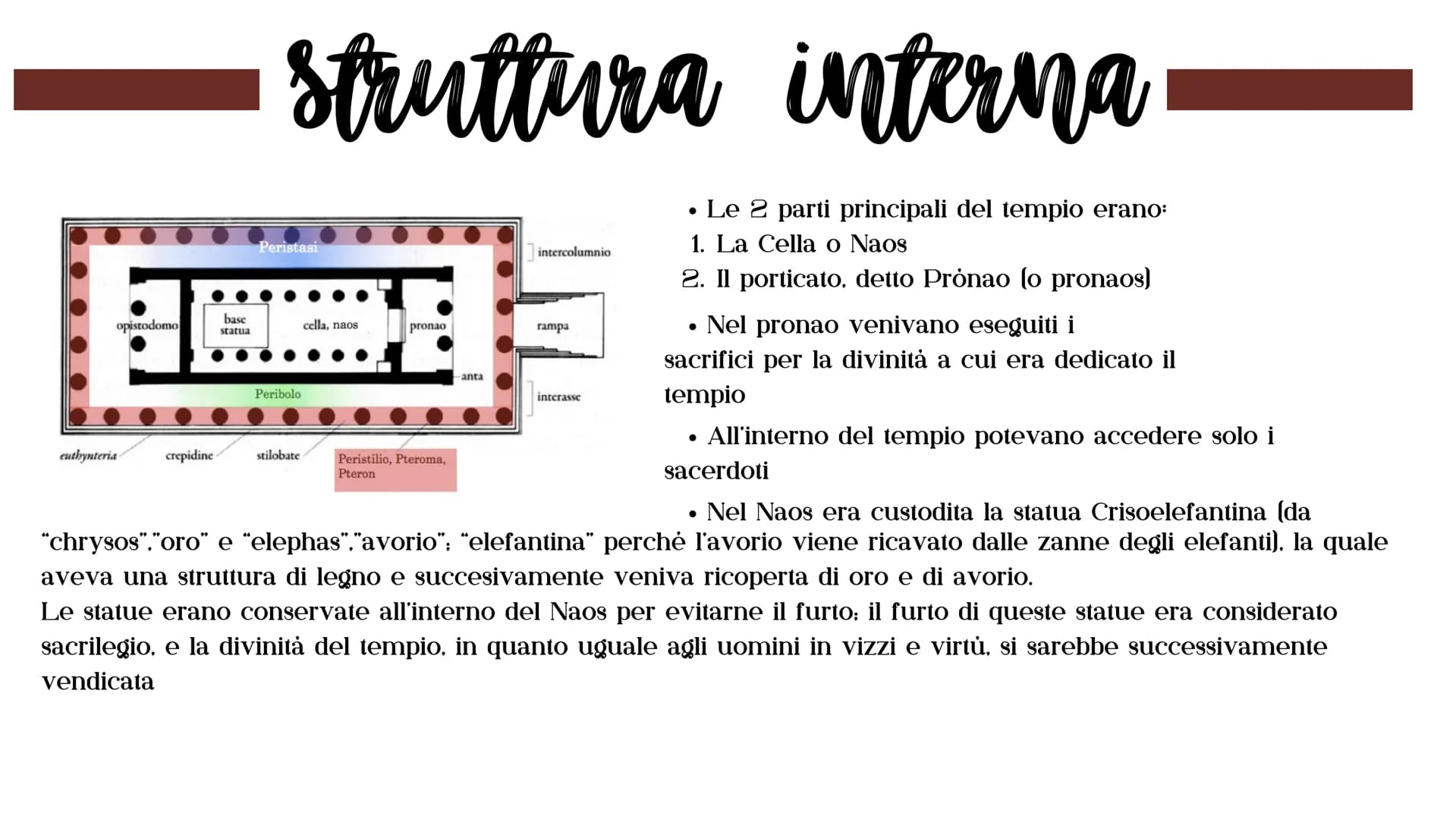 mch.22}}}
pub
greco
GRAPHE
KEEVARERATEDV// ●
Tempio greco
Il tempio greco
● Era un edificio sacro
●
Era la dimora degli Dei; ogni
divinità a
