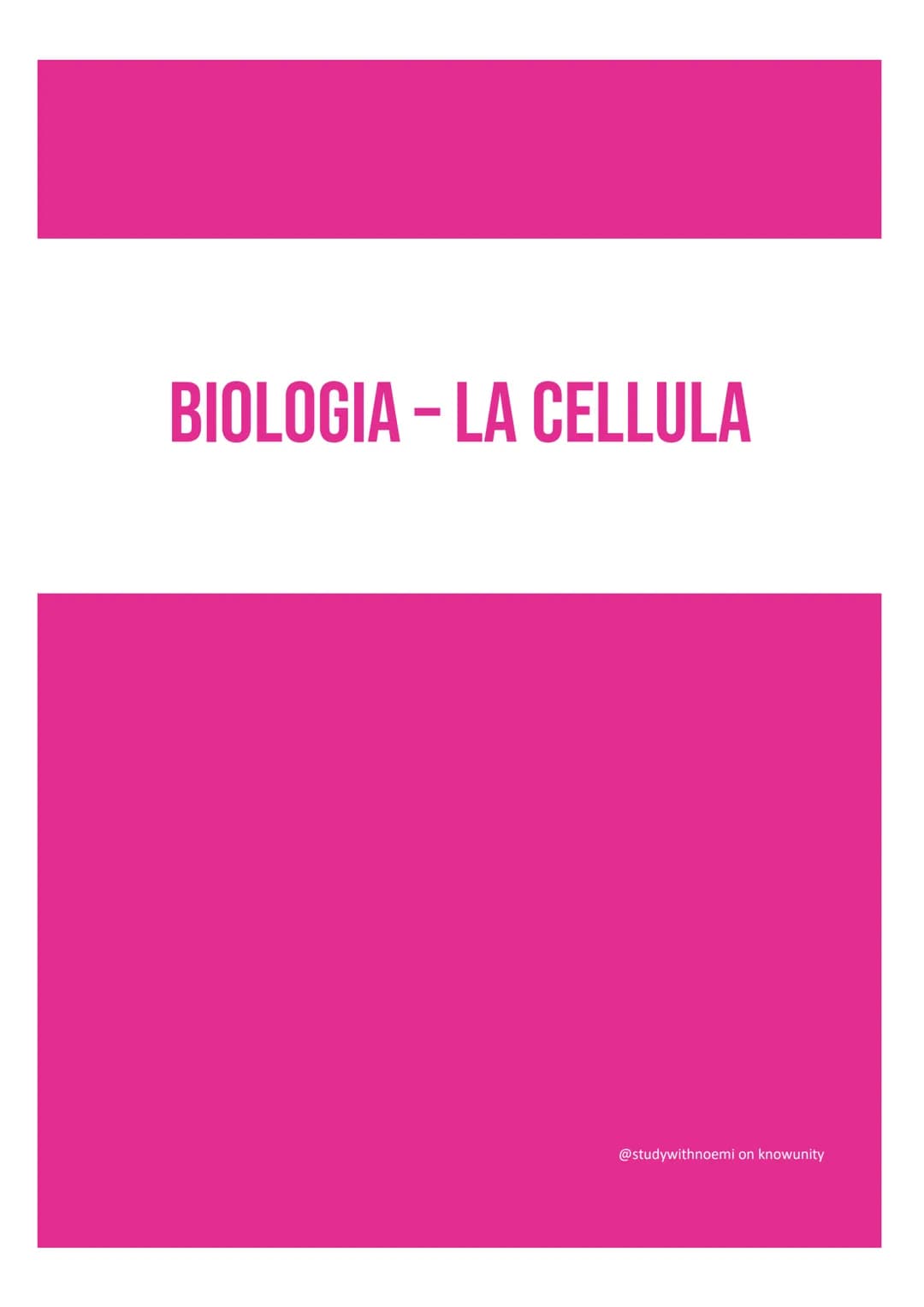 BIOLOGIA - LA CELLULA
@studywithnoemi on knowunity LA CELLULA EUCARIOTICA
Le cellule sono le unità di base degli organismi viventi.
LA MEMBR
