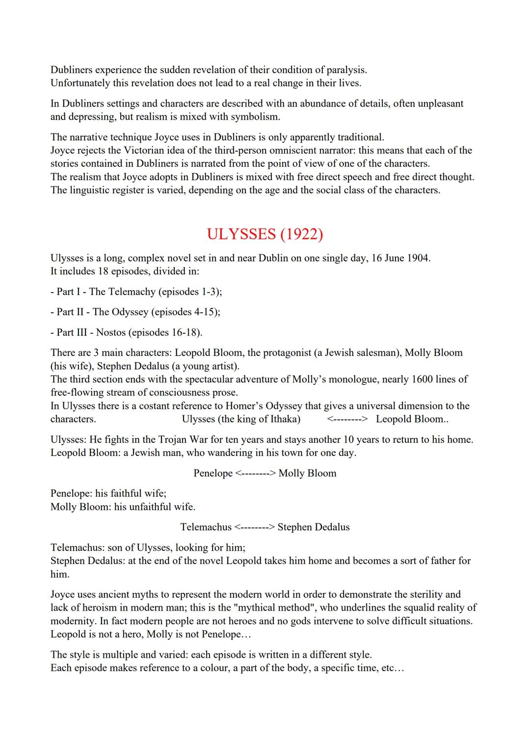 JAMES JOYCE (1882-1941)

He was born in Dublin in a large Catholic family and educated at Jesuit schools.
In 1898 Joyce started studying Ita
