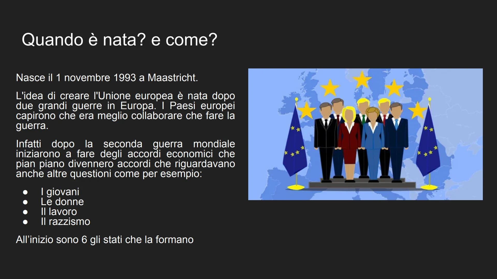 Unione Europea Cosa è L'Unione Europa?
L'Unione Europea, è una organizzazione di
tipo politico economico, di cui fanno parte 27
paesi membri