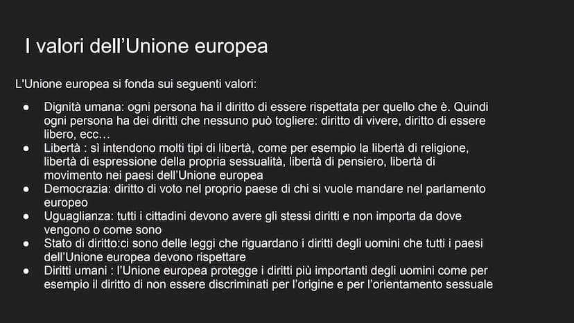 Unione Europea Cosa è L'Unione Europa?
L'Unione Europea, è una organizzazione di
tipo politico economico, di cui fanno parte 27
paesi membri