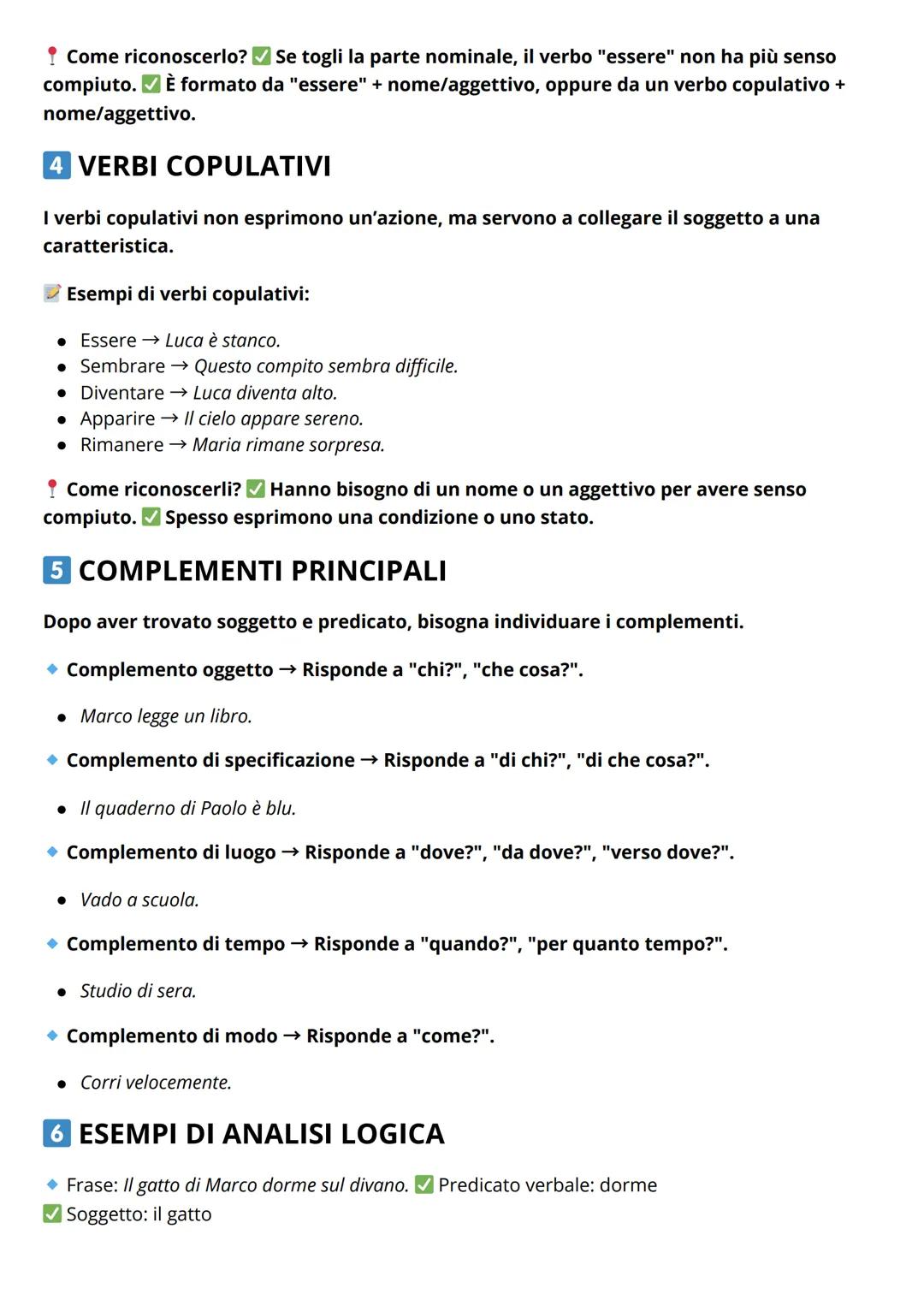 # ANALISI LOGICA: GUIDA COMPLETA

## 1 COS'È L'ANALISI LOGICA?

L'analisi logica studia le funzioni che le parole svolgono nella frase. Ogni