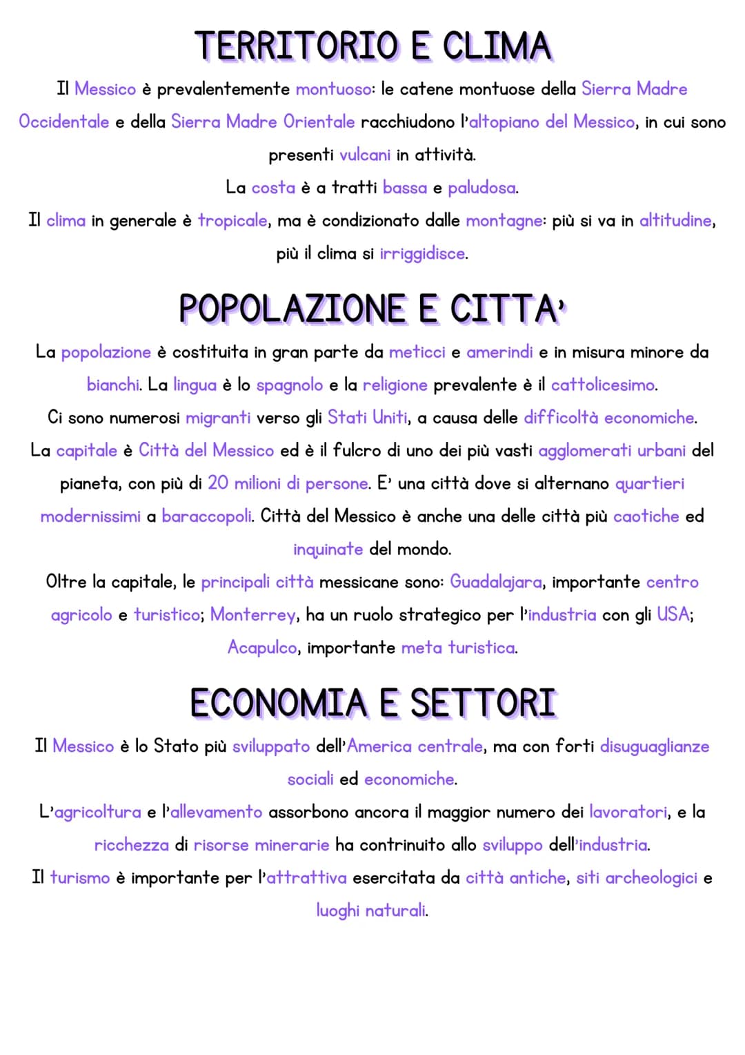IL MESSICO
SUPERFICIE: 1 964 375 Km2
POPOLAZIONE: 123 518 270 abitanti
DENSITA': 63 abitanti a Km2
FORMA DI GOVERNO: Repubblica federale
CAP