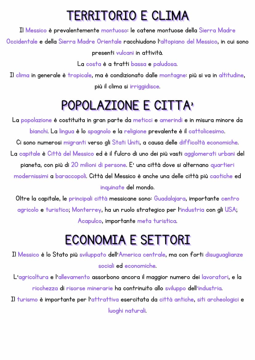 IL MESSICO
SUPERFICIE: 1 964 375 Km2
POPOLAZIONE: 123 518 270 abitanti
DENSITA': 63 abitanti a Km2
FORMA DI GOVERNO: Repubblica federale
CAP