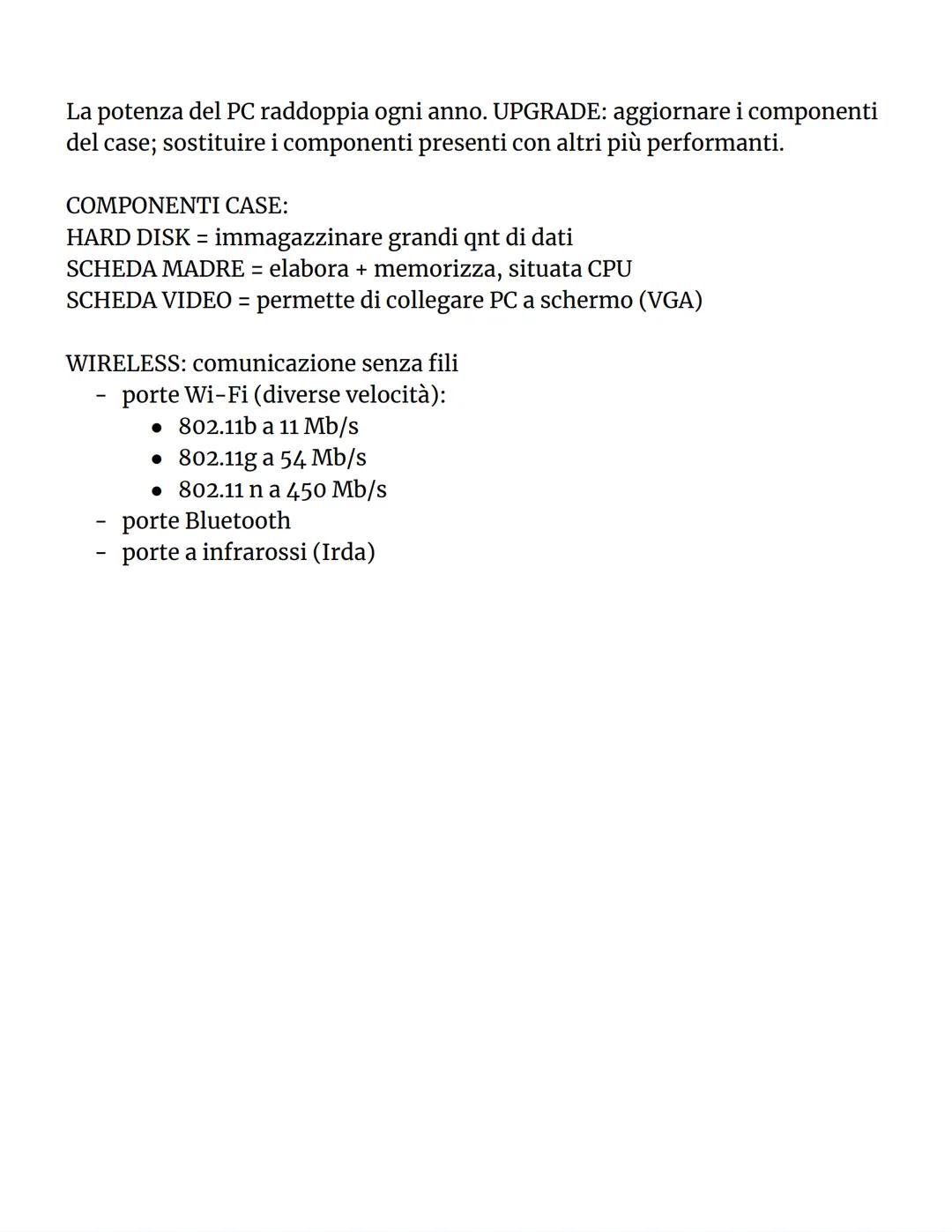 HARDWARE e SOFTWARE
Computer utilizzato per scrivere documenti, eseguire calcoli, comunicare,
giocare, disegnare... Questo strumento è utile