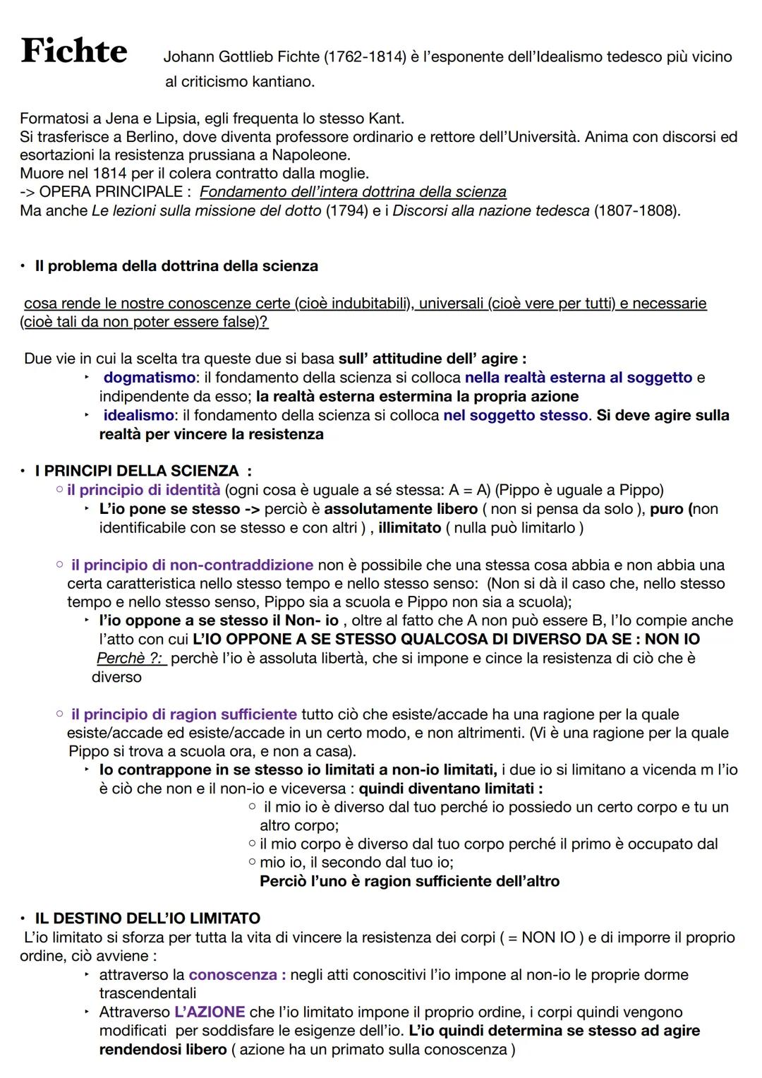 # FICHTE E SCHELLING -> L'IDEALISMO

- Contro la cosa in sé

-> Kant: Cosa in sé/noumeno = realtà esistente in sé stessa, indipendentemente 