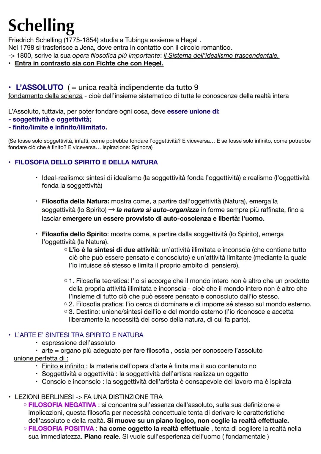 # FICHTE E SCHELLING -> L'IDEALISMO

- Contro la cosa in sé

-> Kant: Cosa in sé/noumeno = realtà esistente in sé stessa, indipendentemente 