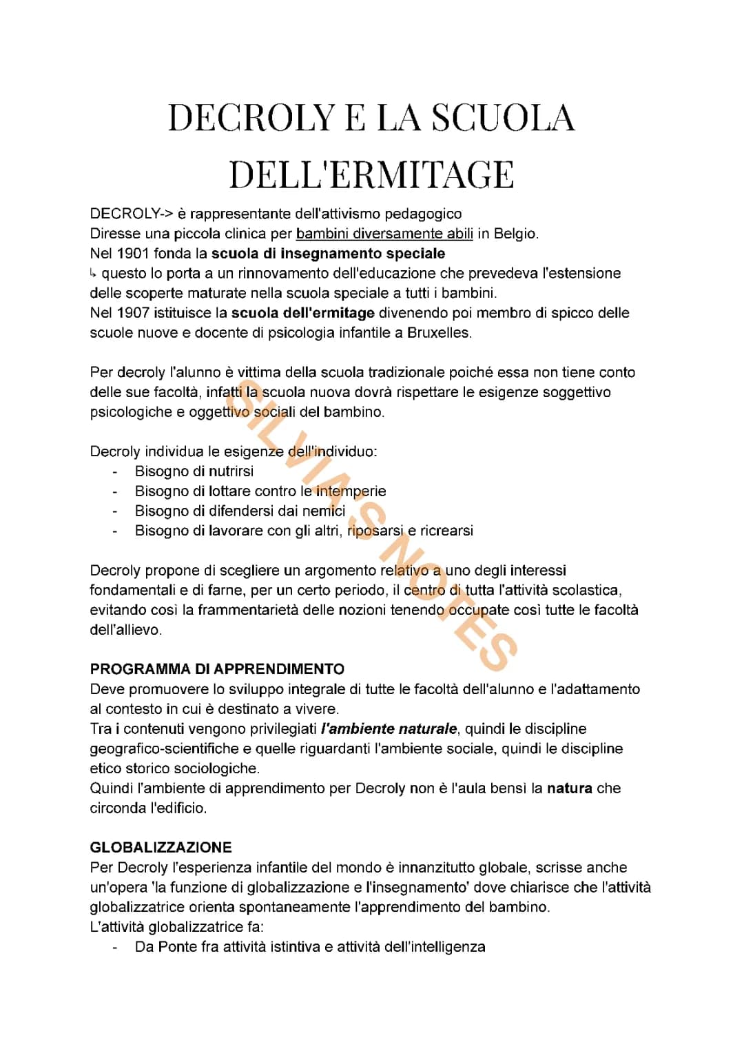 Scopri il Metodo Globale Decroly: Una Scuola per la Vita!
