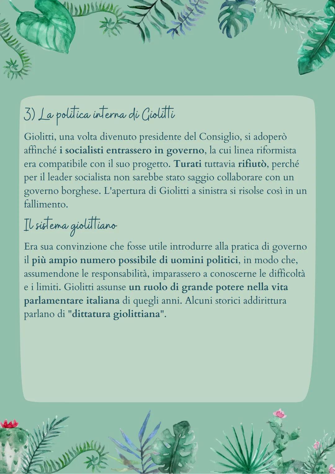 L'Italia Giolittiana
1) La crisi di fine secolo e l'inizio di un nuovo corso
-politico
L'ultimo decennio del XIX secolo era stato per l'Ital