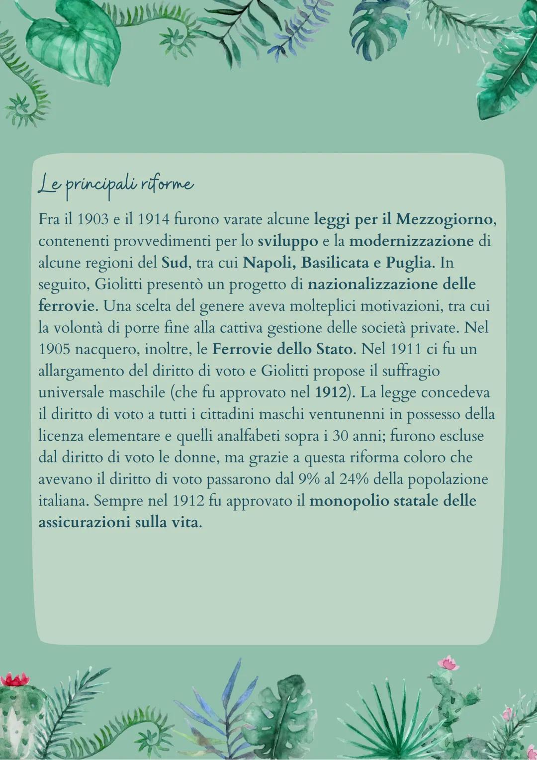 L'Italia Giolittiana
1) La crisi di fine secolo e l'inizio di un nuovo corso
-politico
L'ultimo decennio del XIX secolo era stato per l'Ital