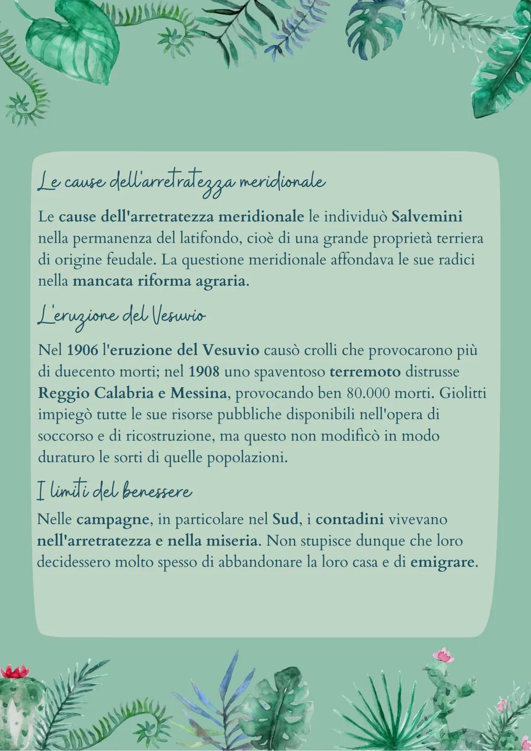 L'Italia Giolittiana
1) La crisi di fine secolo e l'inizio di un nuovo corso
-politico
L'ultimo decennio del XIX secolo era stato per l'Ital