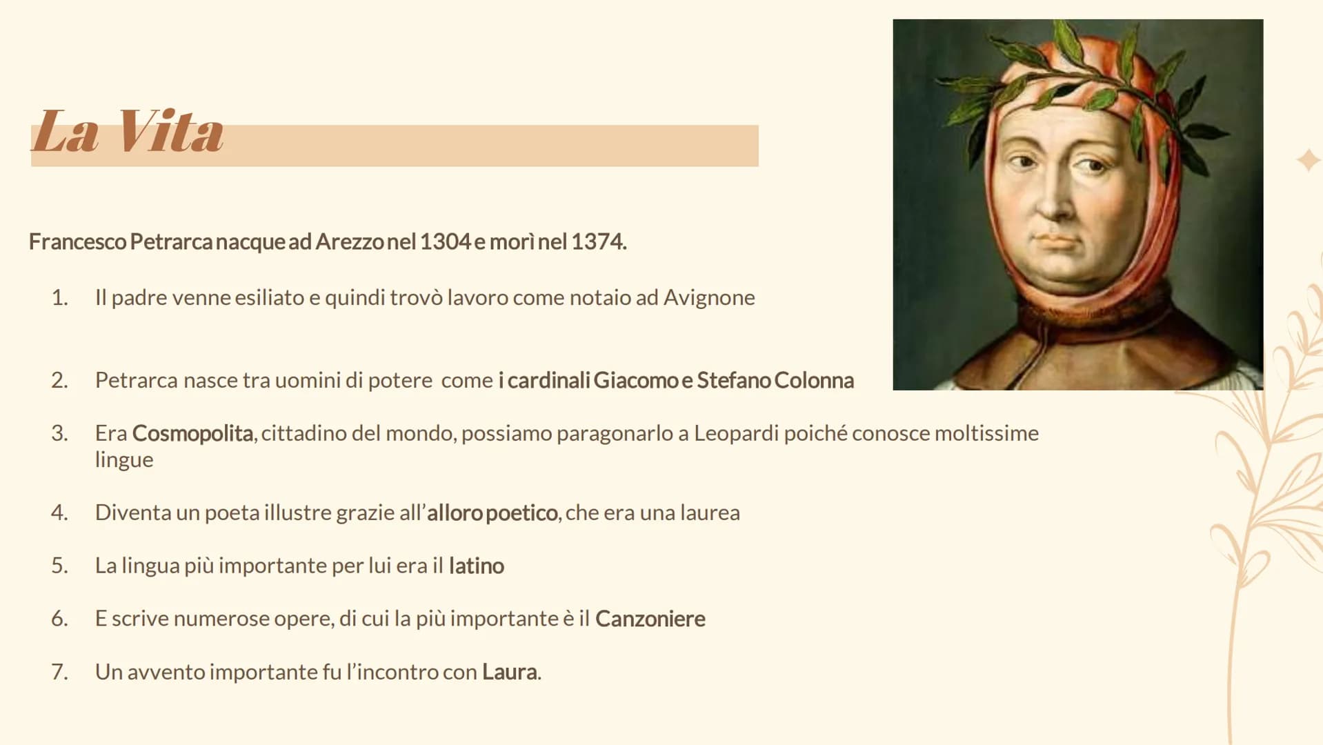 Francesco
Petrarca Vita
Opere
Indice
01
02
03 Petrarca e l'Accidia
04 Petrarca tra mondo
classico e Dolce Stil Novo
Novo 01.
Vita La Vita
Fr