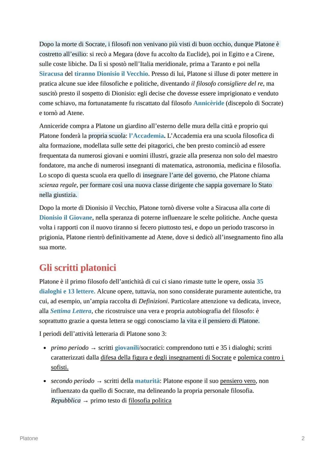 Platone
Platone
Un faticoso cammino al servizio della città
Il noto filosofo greco Platone nacque nel 427 a.C. in una delle famiglie più imp