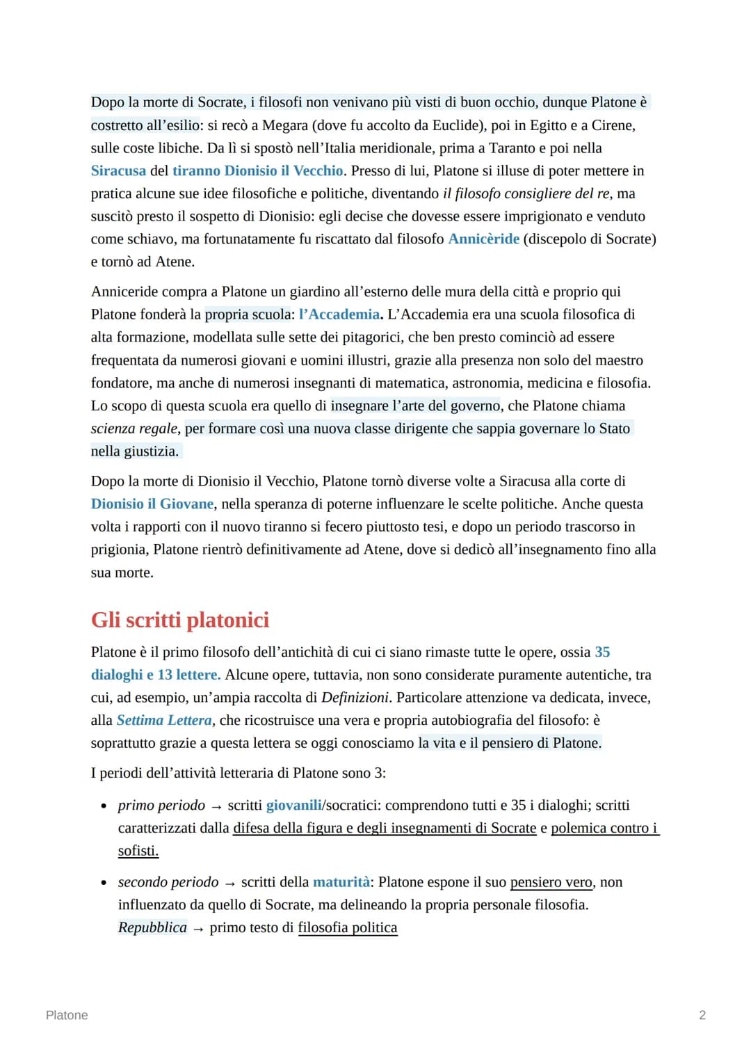 Platone
Platone
Un faticoso cammino al servizio della città
Il noto filosofo greco Platone nacque nel 427 a.C. in una delle famiglie più imp