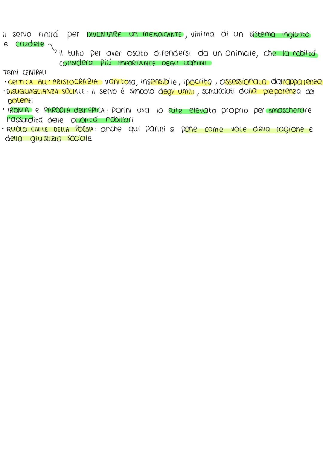  ## Giuseppe parini

- È un autore illuminista: condivide l'idea che la CULTURA debba AVERE
UN'UTILITÁ SOCIALE, cioè contribuire al migliora