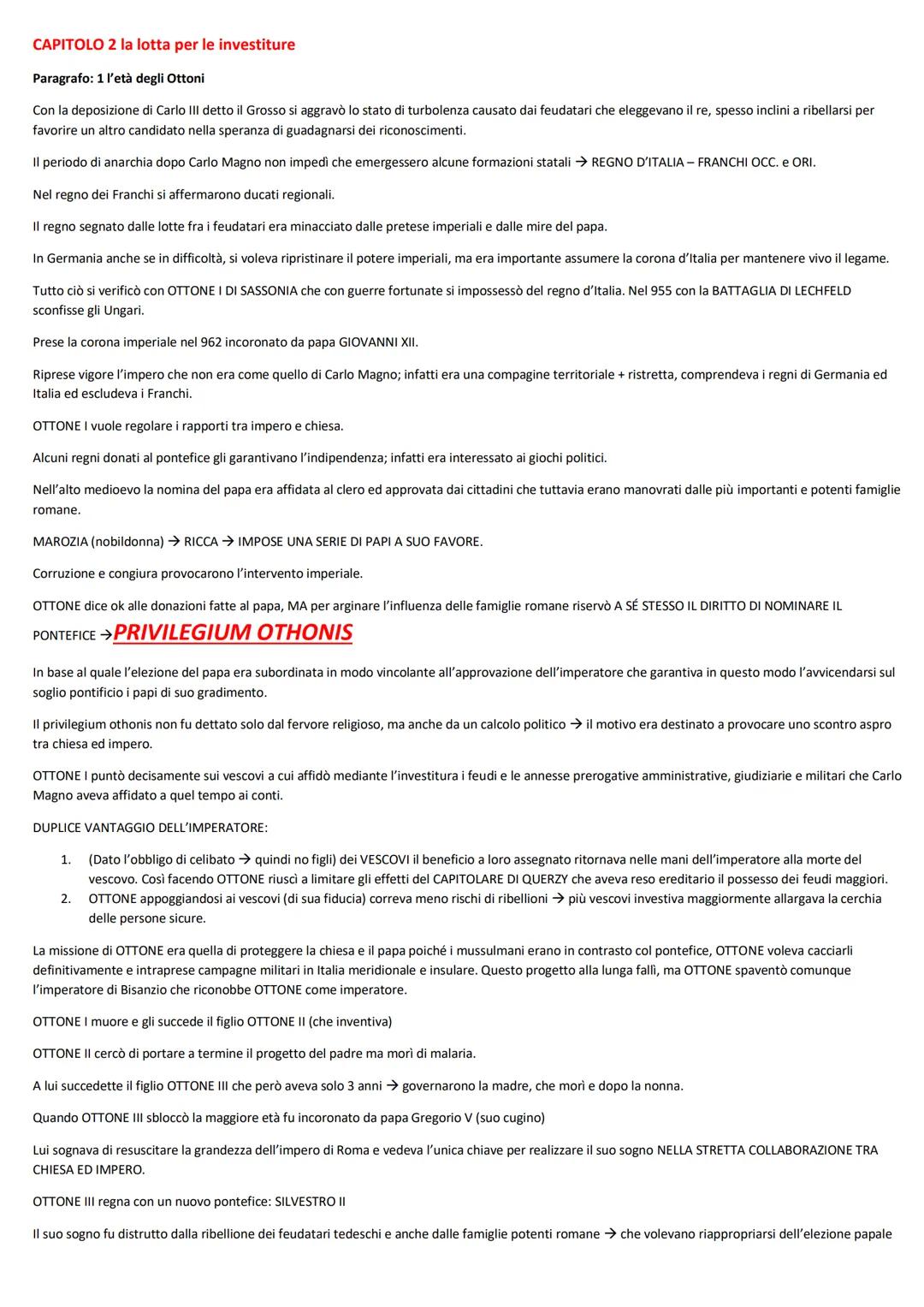 CAPITOLO 2 la lotta per le investiture
Paragrafo: 1 l'età degli Ottoni
Con la deposizione di Carlo III detto il Grosso si aggravò lo stato d